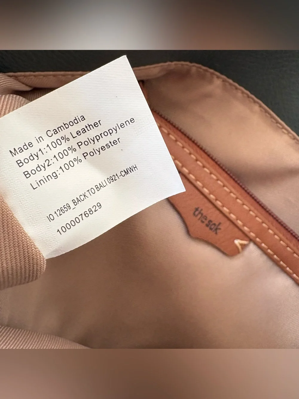 The Sak Back to Bali Gray Leather Hobo Bag Purse
